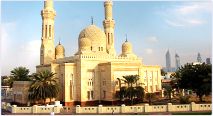 The Jumeirah mosque in Dubai is a big draw for tourists of all nationalities and...